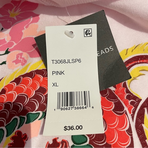 NWT women’s pink floral dragon sweatshirt - Picture 9 of 10